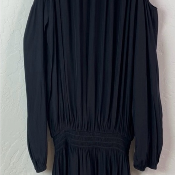 Ramy Brook Black Cold Shoulder Midi Dress - Picture 3 of 7